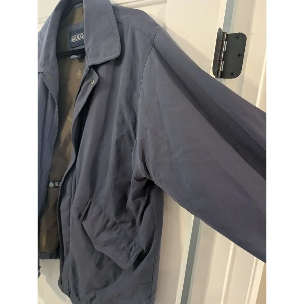 J.McLaughlin Rainforest Jacket Men's L Navy Blue Zip Up